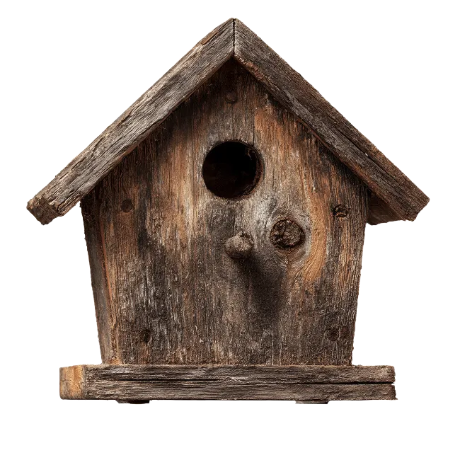 Rustic Wooden Birdhouse