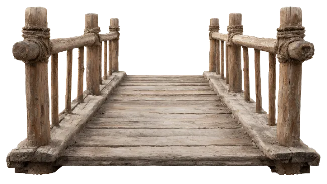 Rustic Wooden Bridge
