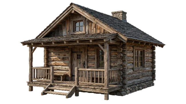 Rustic Wooden Cabin