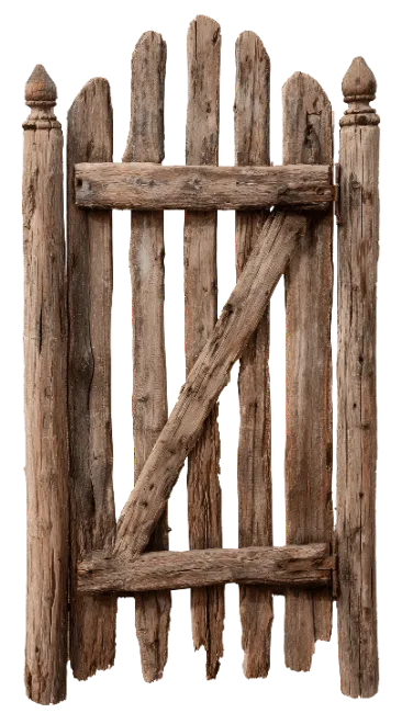 Rustic Wooden Garden Gate