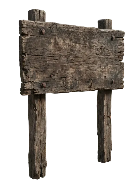 Rustic Wooden Signpost