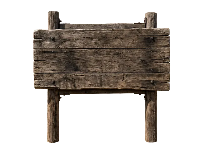Rustic Wooden Signpost