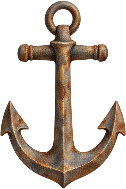 Rusty Metal Anchor