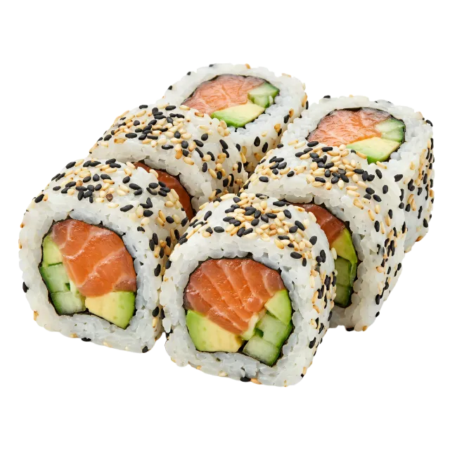 Salmon Avocado Sushi Rolls