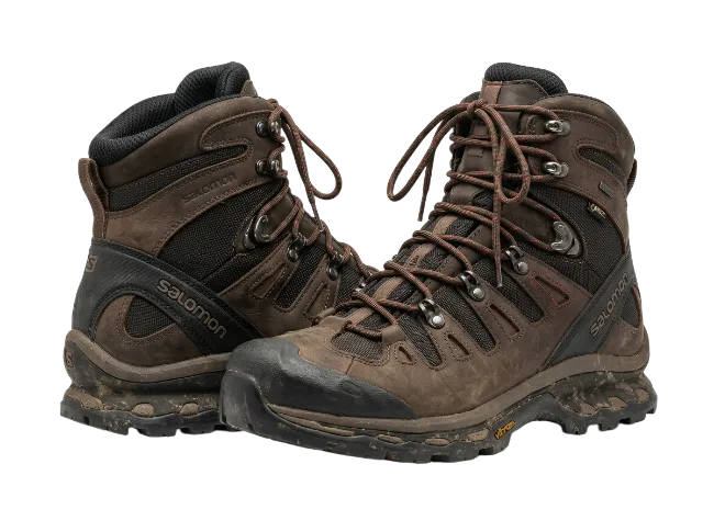 Salomon Brown Leather Hiking Boots