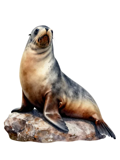Sea Lion on Rock