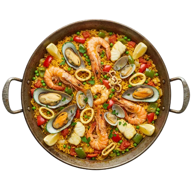 Seafood Paella in Pan