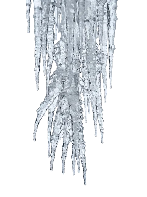 Sharp Hanging Icicles Formation