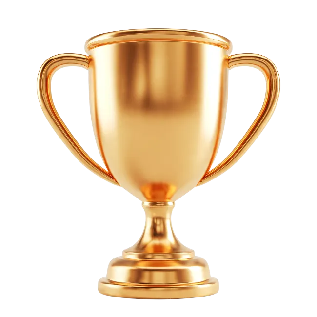 Shiny Gold Winner Trophy Cup