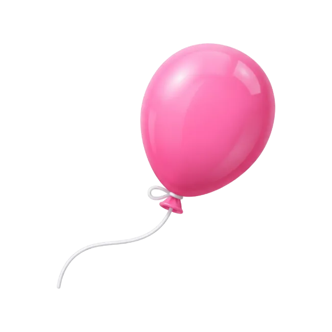 Shiny Pink Balloon