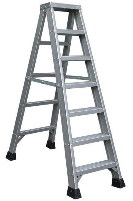 Silver Aluminum Step Ladder