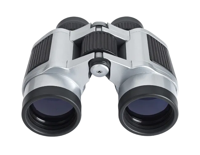 Silver and Black Binoculars