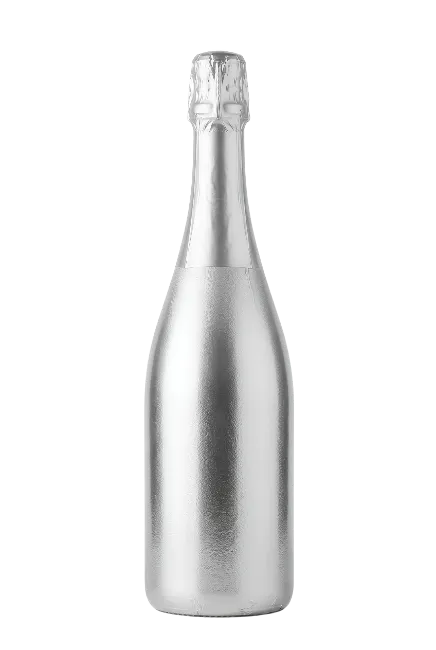 Silver Champagne Bottle
