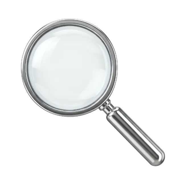 Silver Magnifying Glass