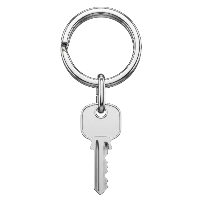Silver Metal Key Ring