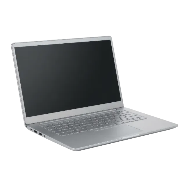 Silver Modern Laptop Computer