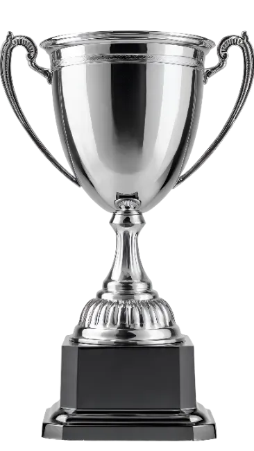 Silver Trophy Cup with Black Base