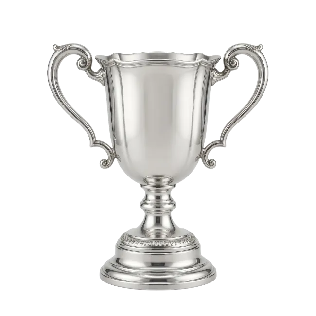 Silver Trophy Cup with Two Handles