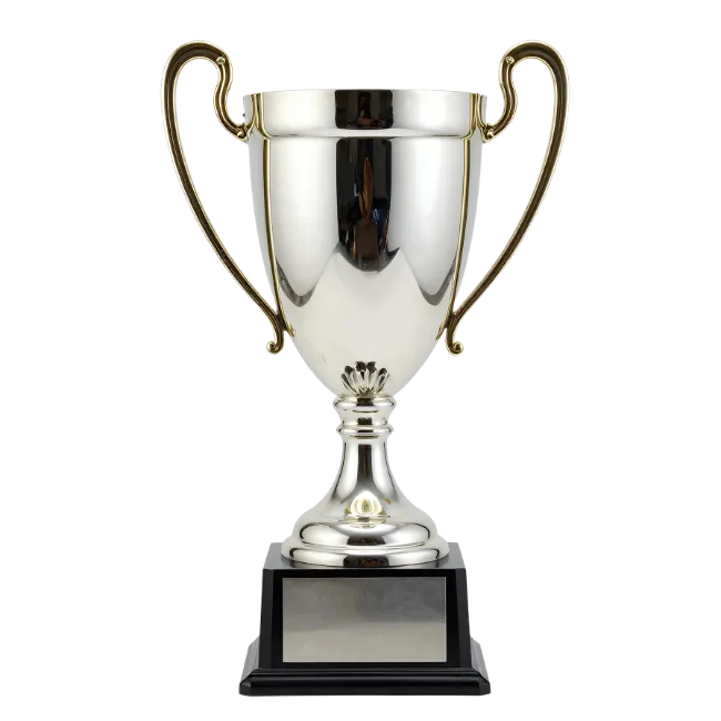 Silver Trophy Cup with Two Handles