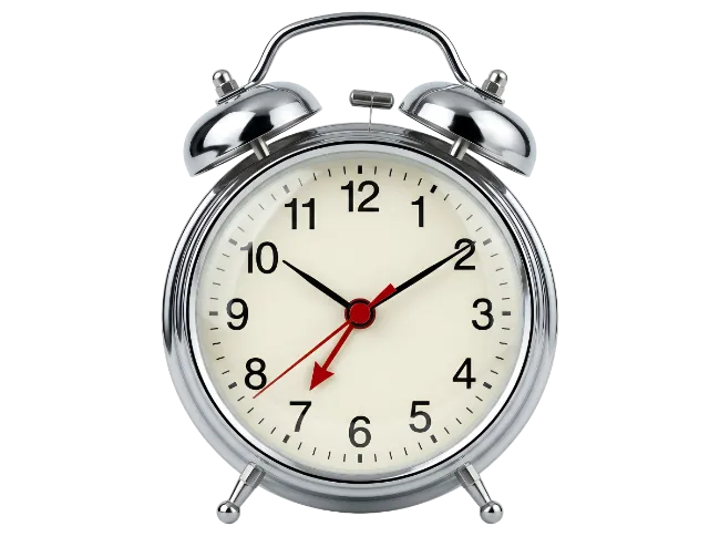Silver Twin Bell Alarm Clock