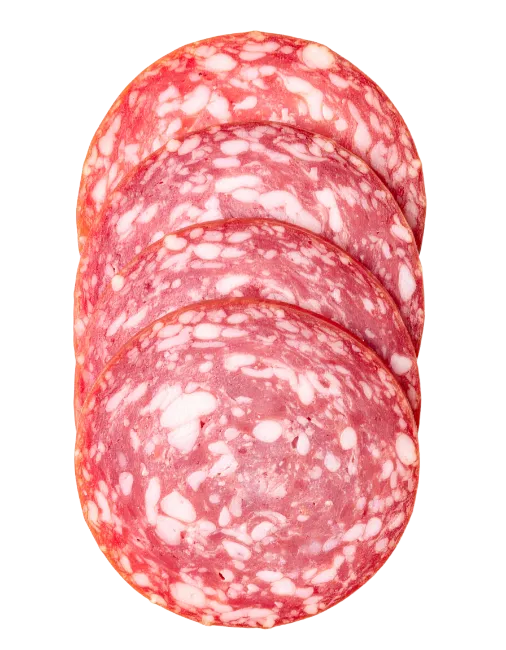 Sliced Salami Slices Isolated