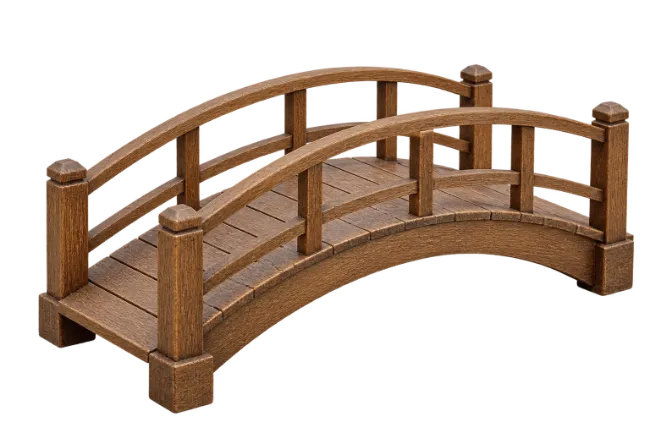 Small Wooden Arch Bridge