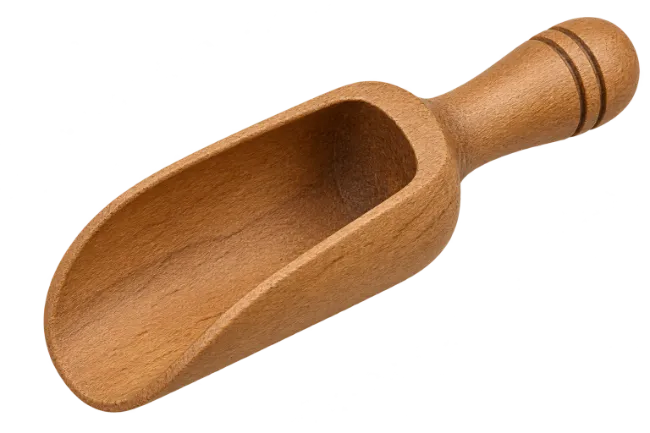 Small Wooden Scoop Kitchen Utensil