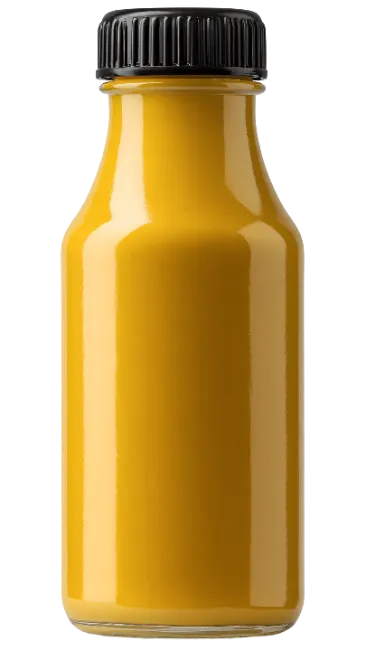 Small Yellow Juice Bottle