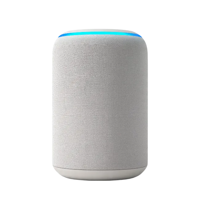 Smart Speaker with Blue Light Ring