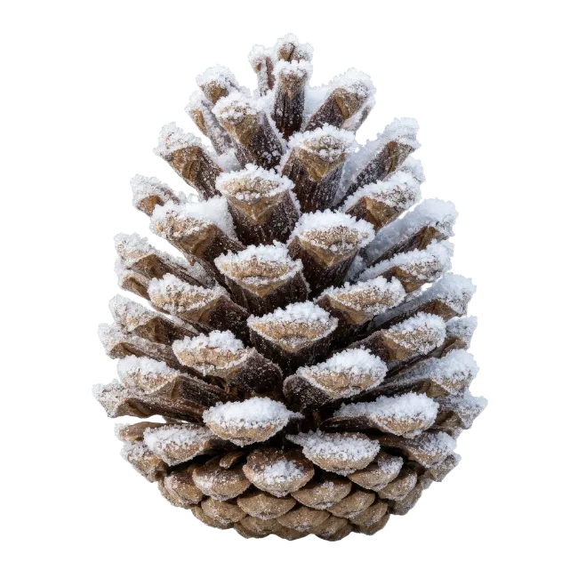 Snow Covered Pine Cone