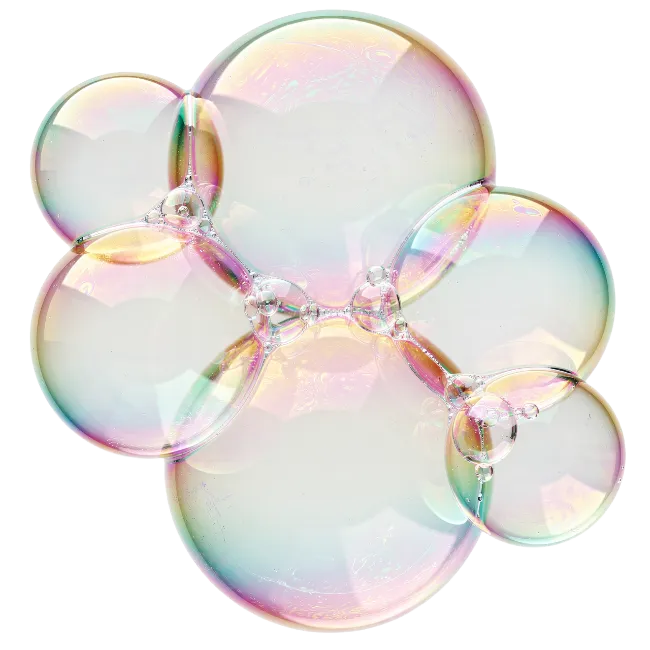 Soap Bubbles Cluster