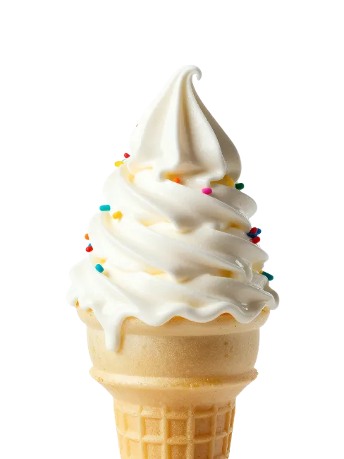 Soft Serve Ice Cream Cone
