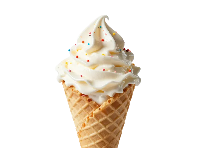 Soft Serve Ice Cream Cone