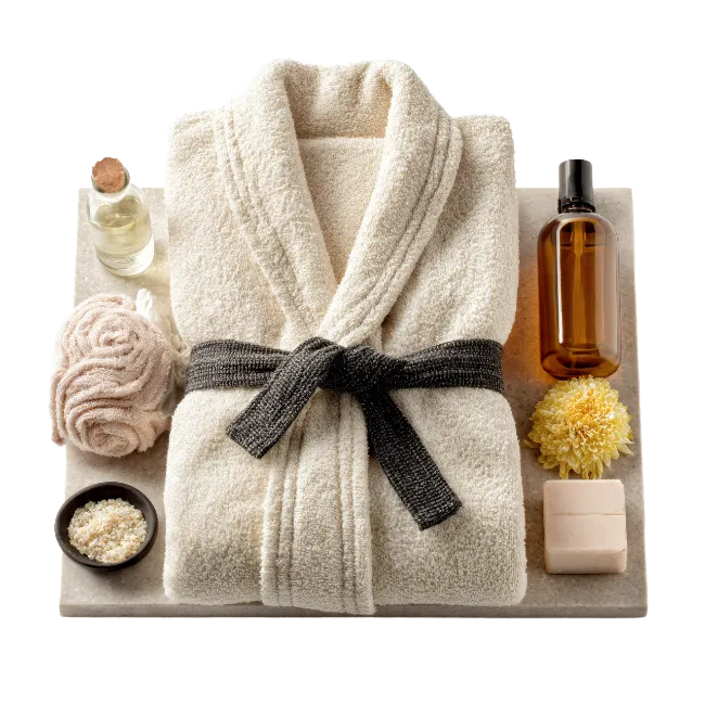 Spa Day Essentials with Bathrobe and Toiletries