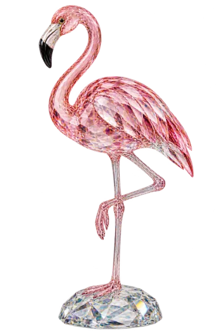 Sparkling Crystal Flamingo Figurine