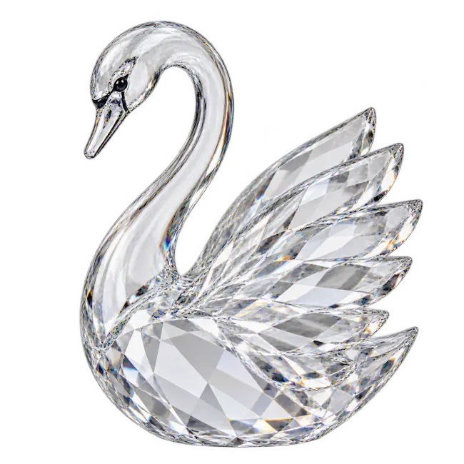 Sparkling Crystal Swan Figurine