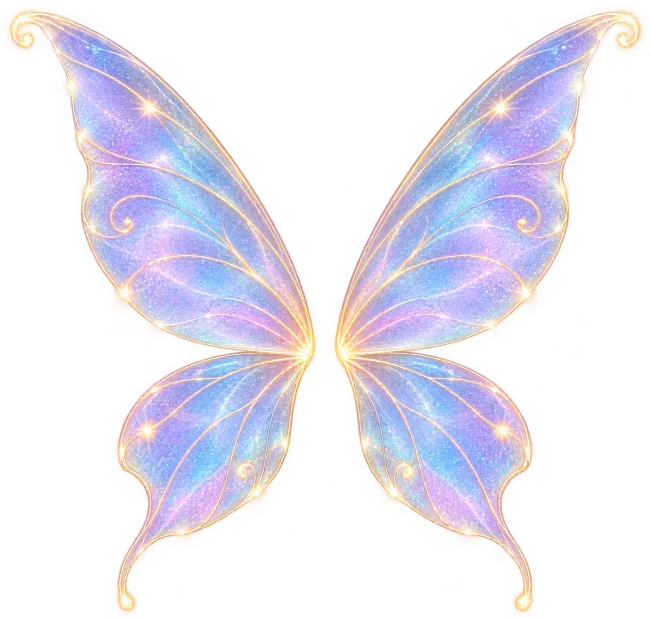Sparkling Pastel Fairy Wings