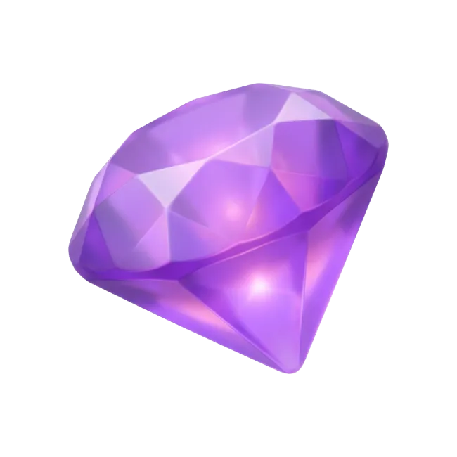 Sparkling Purple Gemstone