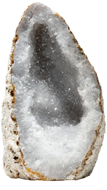 Sparkling Quartz Geode Crystal Formation