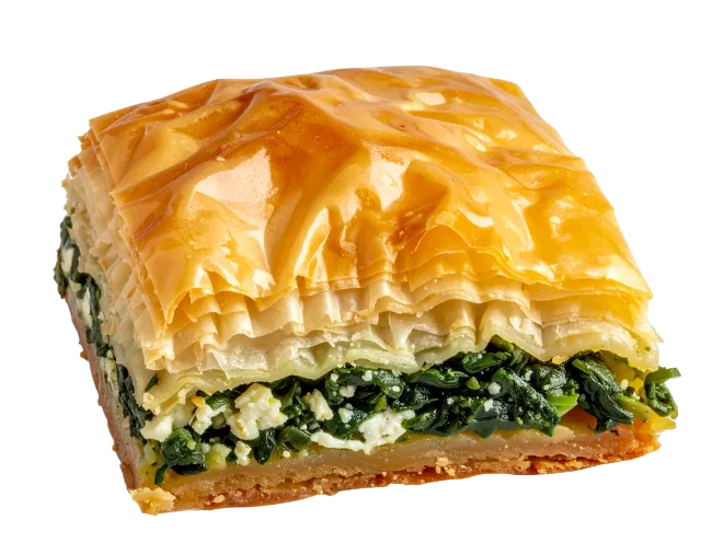 Spinach and Feta Phyllo Pastry Square