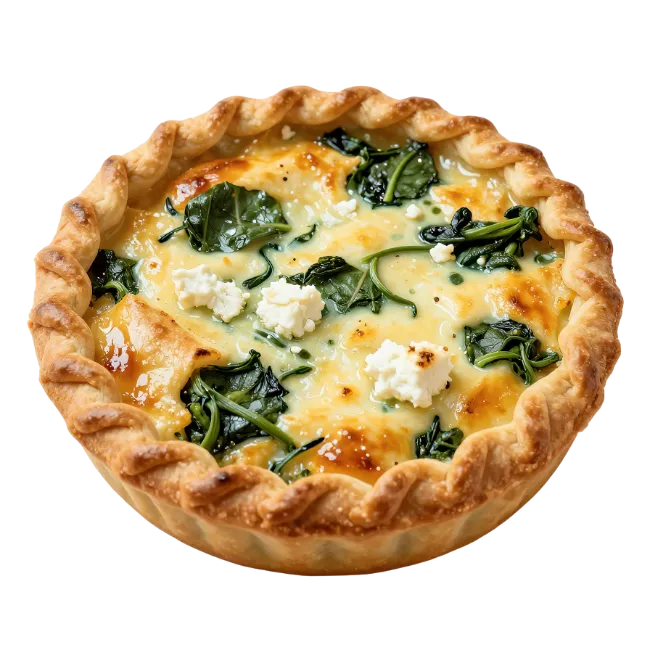 Spinach and Feta Quiche