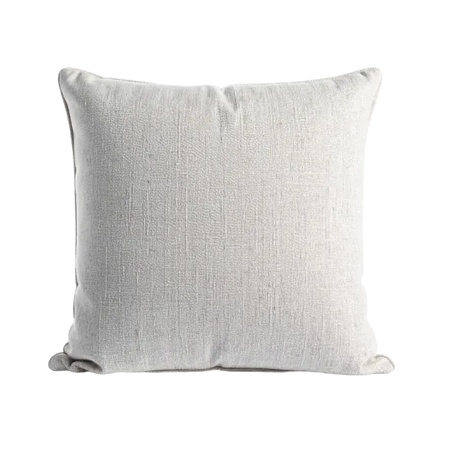 Square White Throw Pillow