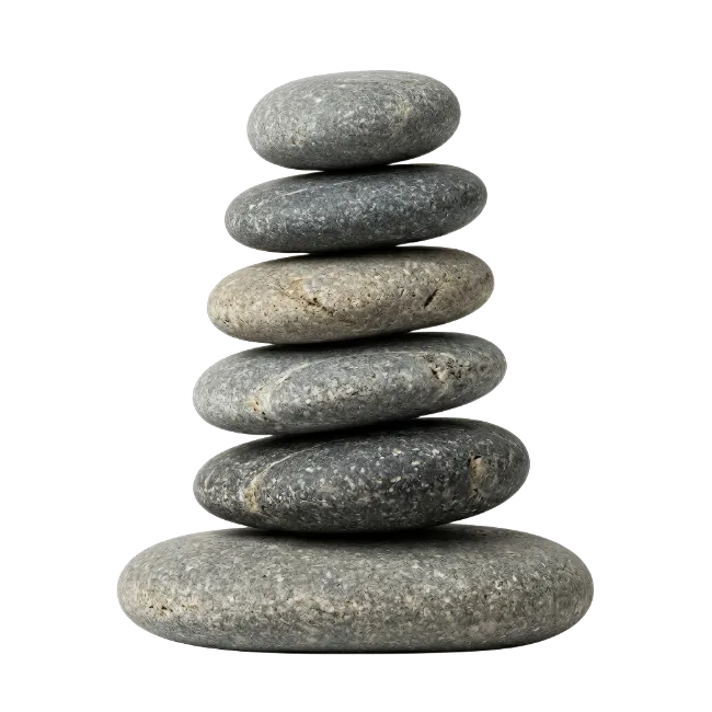 Stack of Balanced Grey Stones