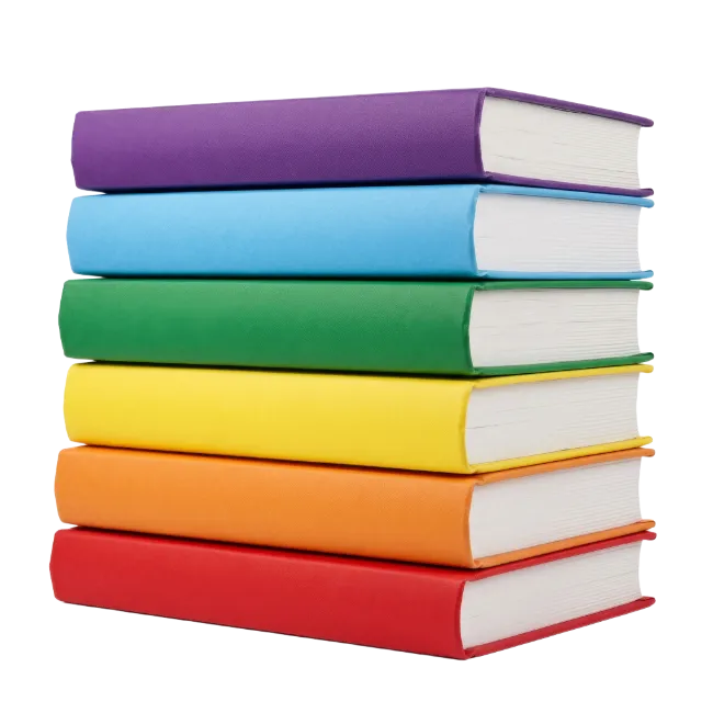 Stack of Colorful Books