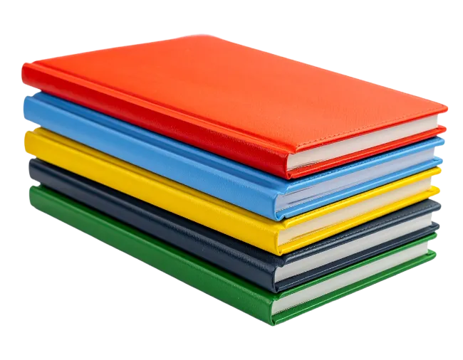 Stack of Colorful Hardcover Books