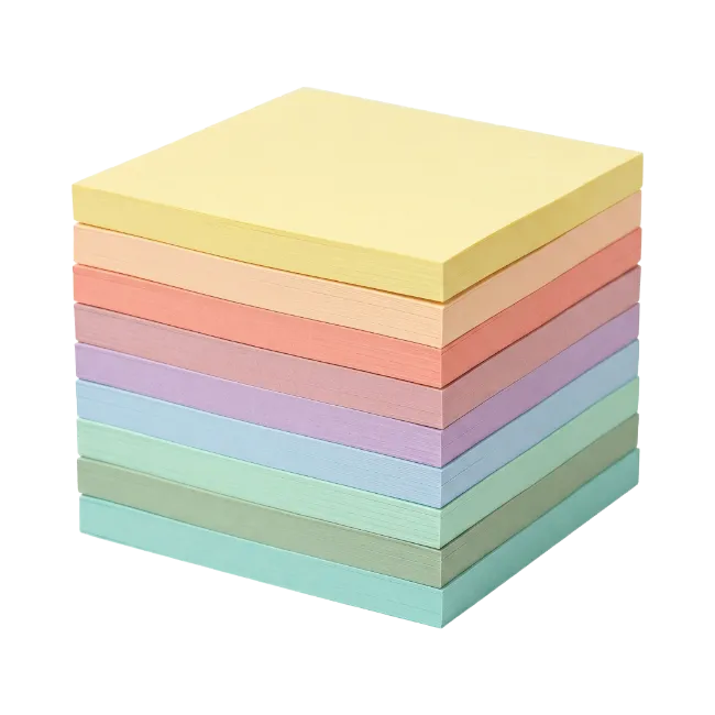 Stack of Colorful Sticky Notes