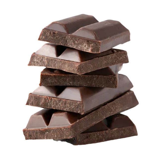 Stack of Dark Chocolate Squares