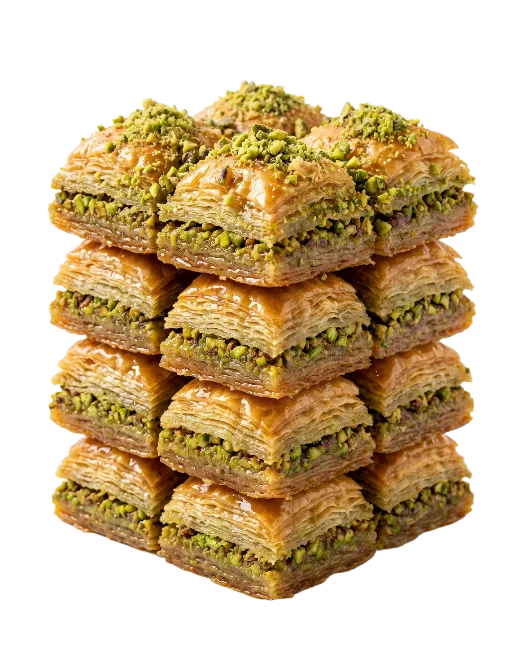 Stack of Delicious Baklava Pastry
