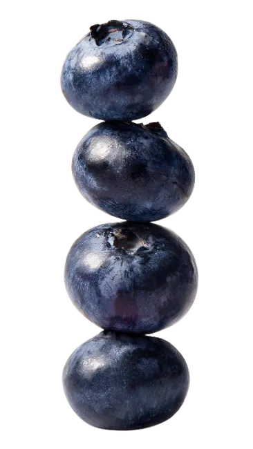 Stack of Fresh Blueberries