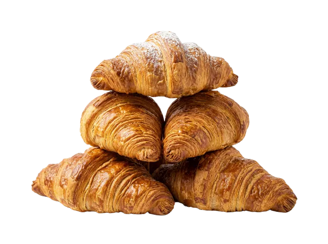 Stack of Fresh Croissants